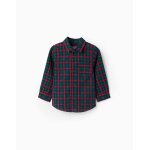 Chemise en coton  carreaux b&s brothers & sisters vert fonc