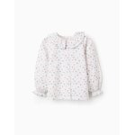 Chemise en coton florale blanc Chemise en coton florale blanc
