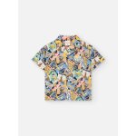 Chemise en coton avec imprim fantaisie multicolore