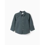 Chemise en coton  motif vichy brothers & sisters vert fonc