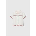 Chemise fille coton blanc