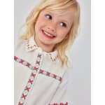 Chemise fille coton blanc