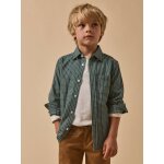 Chemise flanelis�e � carreaux gar�on carreaux vert