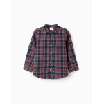 Chemise en flanelle � carreaux brothers & sisters rouge fonc�