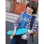 Chemise flanelle  carreaux garon carreaux bleu
