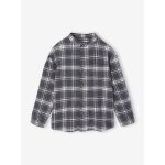Chemise flanelle garon manches longues carreaux gris