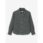 Chemise flanellis�e � carreaux gar�on vert