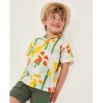 Chemise gar�on � imprim� artistique vert