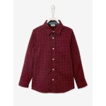 Chemise garçon imprimée pois aubergine imprimé Chemise garçon imprimée pois aubergine imprimé
