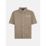 Chemise gar�on manches courtes beige