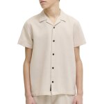 Chemise gar�on manches courtes global beige