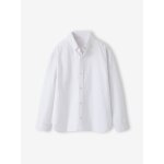 Chemise gar�on manches longues blanc