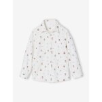 Chemise garon nol en flanelle imprime blanc imprim