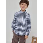 Chemise gar�on popeline � carreaux multicolore