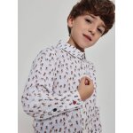 Chemise gar�on popeline imprim� chiens multicolore