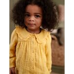Chemise en gaze de coton bb ocre