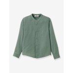 Chemise en gaze de coton gar�on vert d'eau