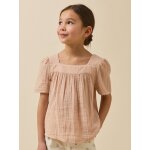 Chemise en gaze fille - coton biologique nude