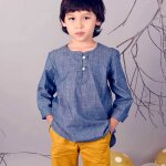 Chemise intersaison robinson bleu fonc�