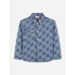 Chemise en jean bleu