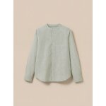 Chemise lin et coton collection f�tes et mariages rayure celadon