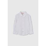 Chemise en lin pour gar�on blanc