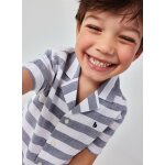Chemise en lin imprim� multicolore