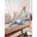 Chemise liquette grossesse et allaitement popeline raye menthe