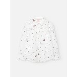 Chemise en maille blanche  imprim pour garon multicolore