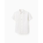 Chemise manches courtes textur�e brothers & sisters blanc