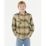 Chemise manches longues en flanelle count enfant kaki rock