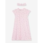 Chemise de nuit et diad�me petit bateau rose p�le