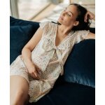 Chemise de nuit de grossesse et d'allaitement caroline multicolore