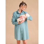 Chemise de nuit grossesse et allaitement vert �meraude