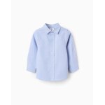 Chemise en oxford de coton bleu clair