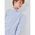 Chemise oxford enfant coton bleu