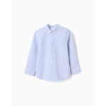 Chemise oxford  rayures bleu clair