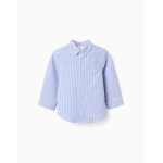 Chemise oxford � rayures bleu clair