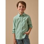 Chemise � petits carreaux gar�on vert
