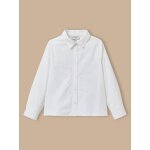 Chemise popeline de coton fille blanc