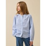 Chemise ray�e fille - collection junior rayure bleu / ecru