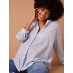 Chemise rayée grossesse et allaitement en coton bio blanc Chemise rayée grossesse et allaitement en coton bio blanc