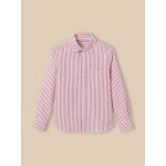 Chemise ray�e oxford gar�on rayure rouge