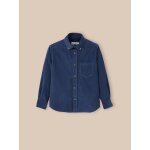 Chemise en velours blanc pur