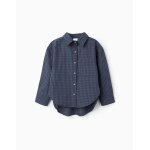 Chemise vichy loose fit bleu fonc