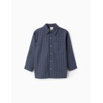 Chemise vichy avec poche bleu foncé Chemise vichy avec poche bleu foncé