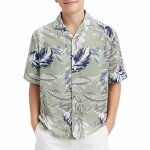 Chemisette gar�on resort floral vert