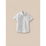 Chemisette oxford gar�on - collection f�tes et mariage blanc clair uni