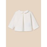 Chemisier guimpe en mini - seersucker b�b� blanc doux