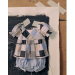 Chemisier avec motif + short brothers & sisters beige clair